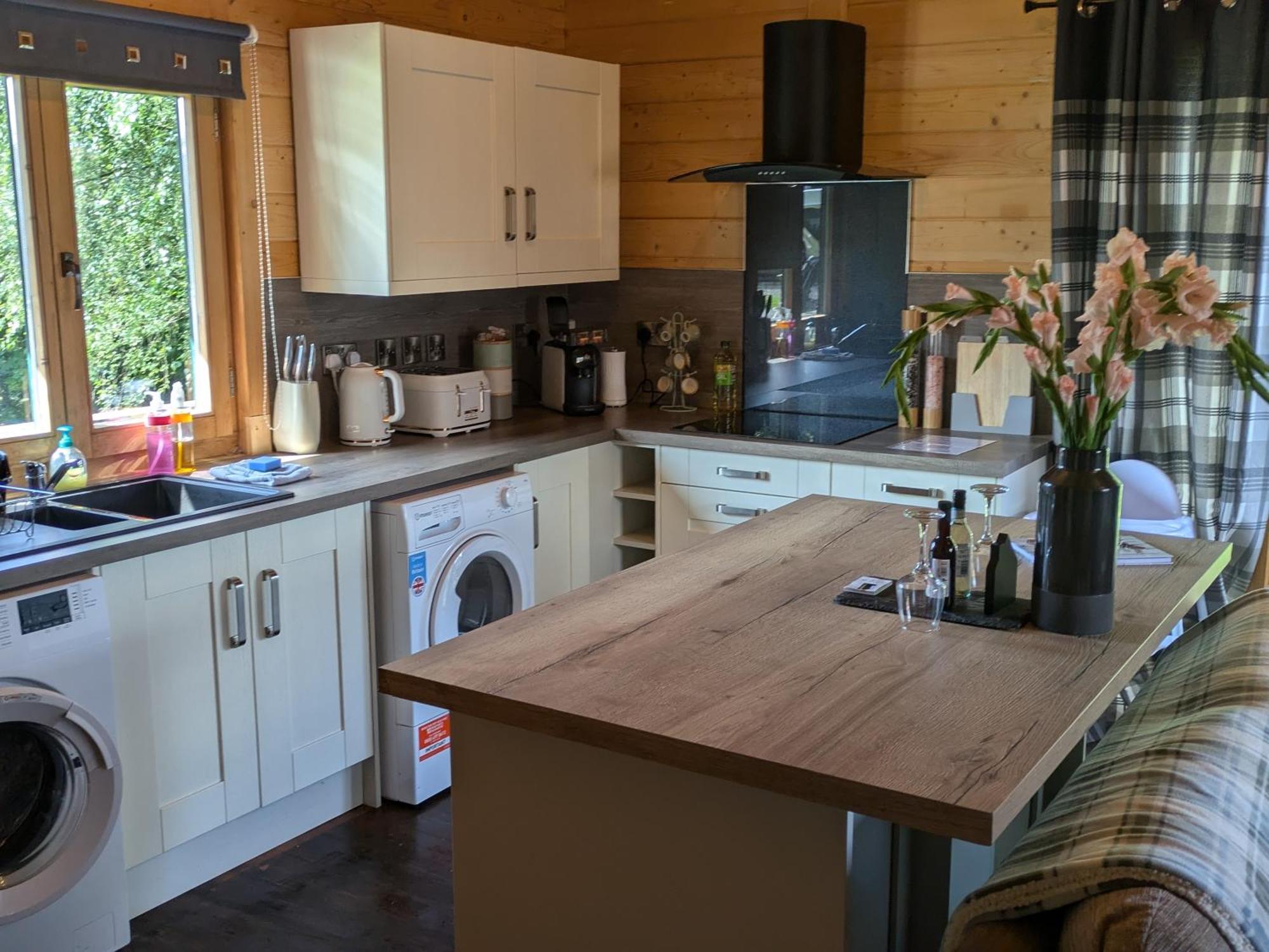Rustic Lodge Retreat At Riverview Holiday Park Newcastleton المظهر الخارجي الصورة